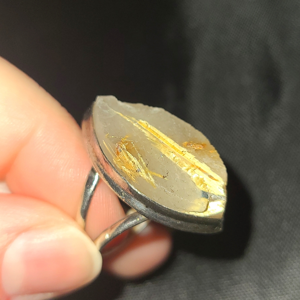 Golden Rutile Sterling silver ring (7)